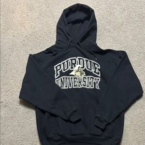 Jerzees Black Purdue University Sweater
